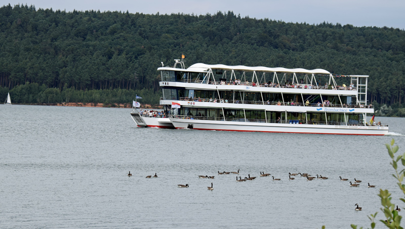 Der Trimaran auf dem groen Brombachsee