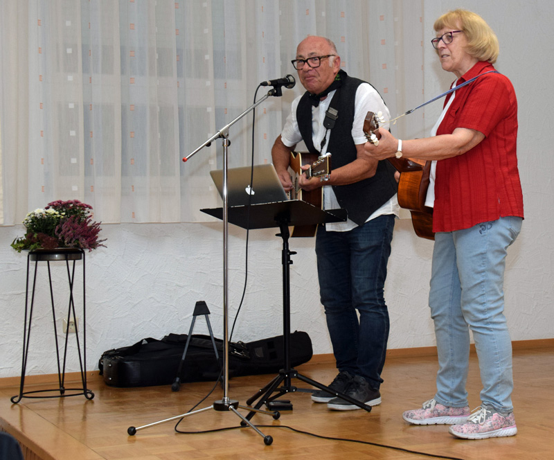 Unsere Musikanten Norbert Sperl und Margret Paucker